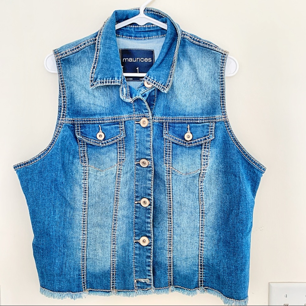 NWOT Denim Vest